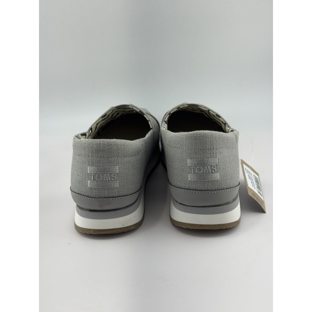 Toms Resident Plus Women's Size 10 Gray Canvas Slip In Casual Shoes New in Box - Picture 4 of 9